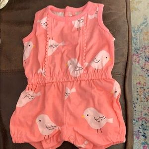 Carters newborn pink outfit